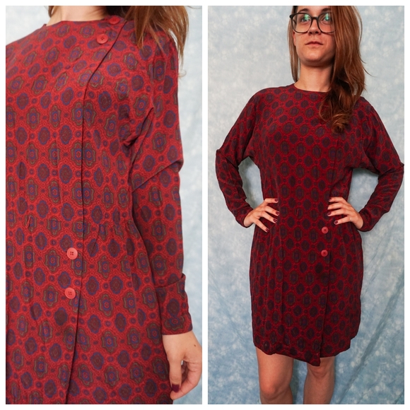 VTG Silk Dress - Picture 2 of 5